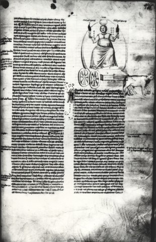 Anonimo — Maestro di Santa Maria in Porto Fuori - sec. XIV - Luna — particolare, f. 86r